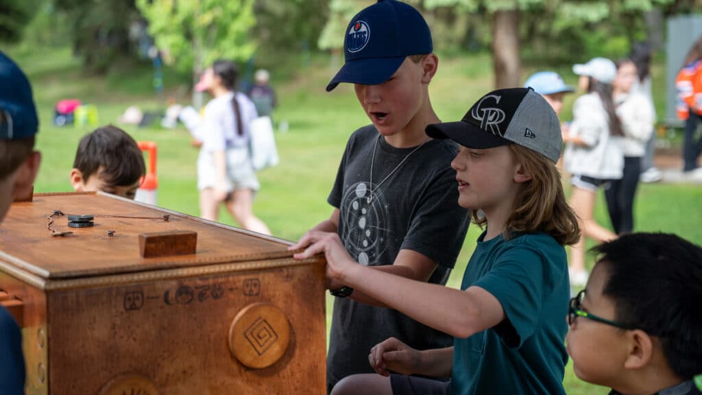 Patrollers work together to solve the mystery of the Escape City puzzle box